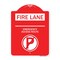 Signmission Fire Lane Emergency Access Route W/ No Parking, Red & White Aluminum Sign, 18" x 24", RW-1824-24016 A-DES-RW-1824-24016 - alternate 1